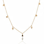 Diamond 7 Charm Necklace