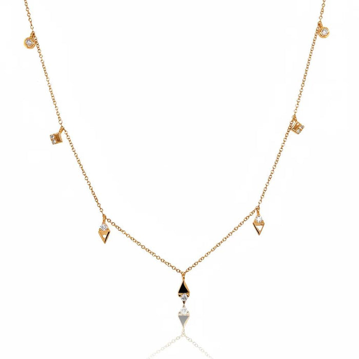 Diamond 7 Charm Necklace