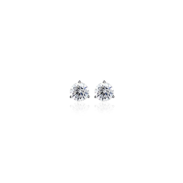 1.00tcw Trinity Diamond Stud Earrings