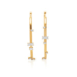 Baguette Hoop Earrings