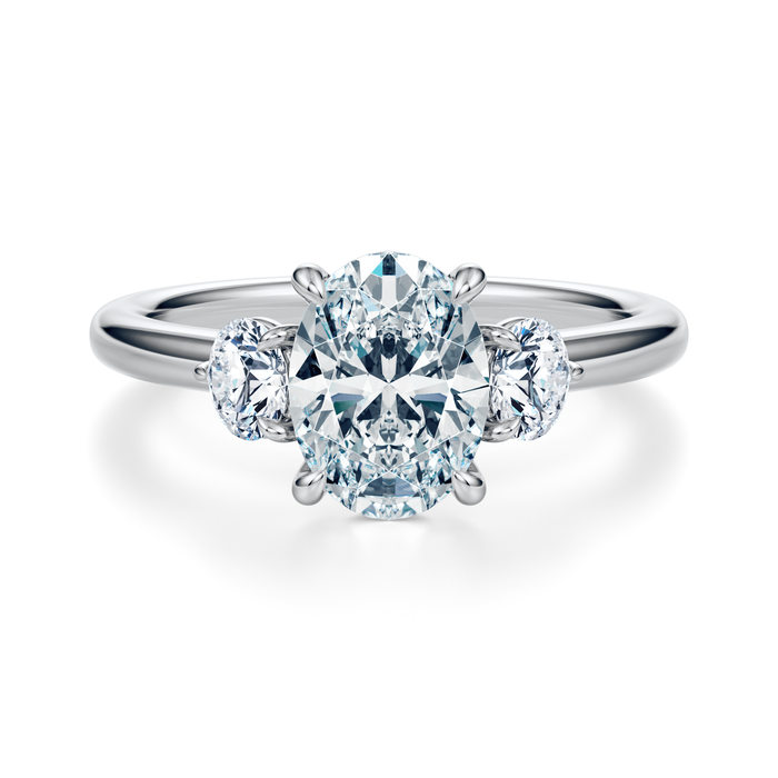 Elizabeth Three-Stone Diamond Engagement Ring Setting