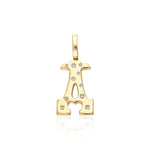 "Sanse" Large Diamond Letter A Pendant