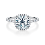 Essex Pavé Halo Engagement Ring Setting