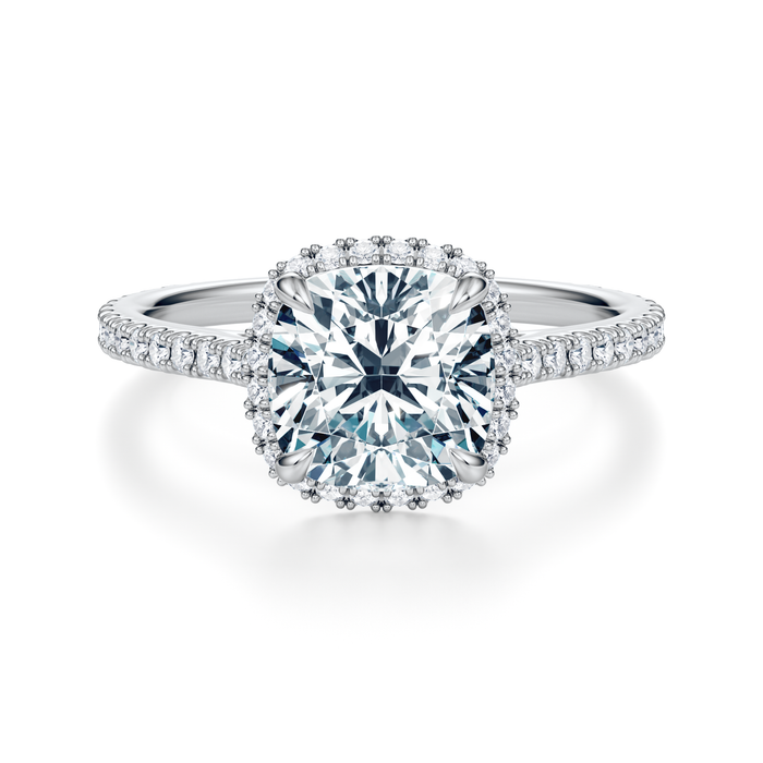 Essex Pavé Halo Engagement Ring Setting