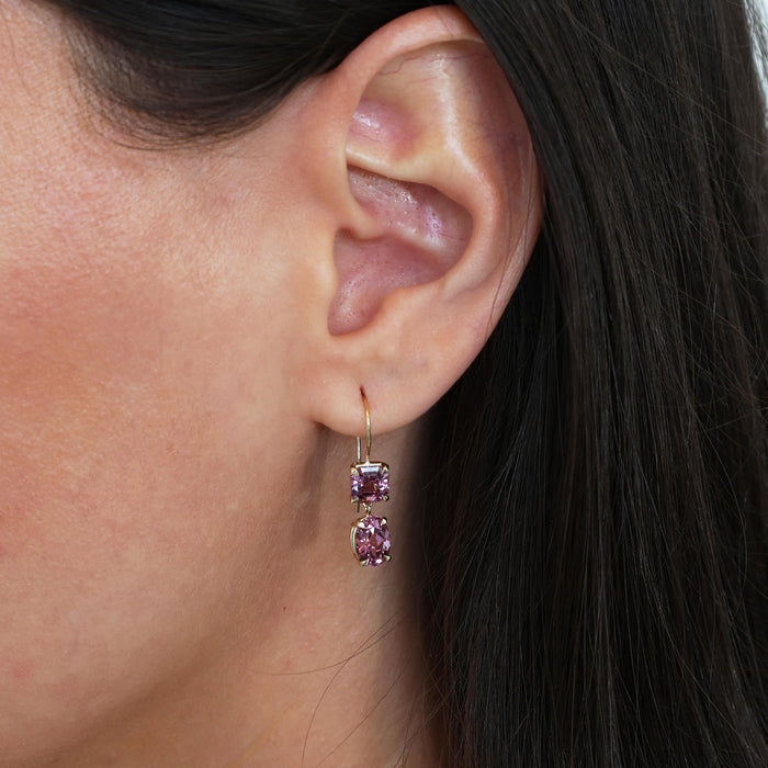 Malaya Garnet Drop Earrings