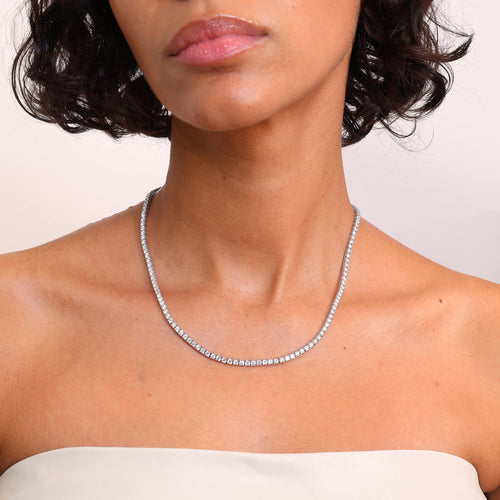10.00tcw Tribeca Tennis Necklace Image 2