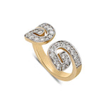 "Txirimi" White Diamond Bling Ring - Espuma