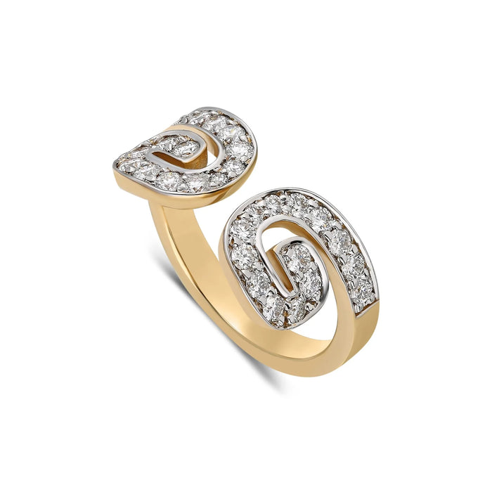 "Txirimi" White Diamond Bling Ring - Espuma