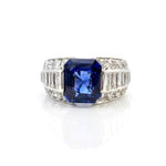 Sri Lankan Sapphire & Diamond Ring