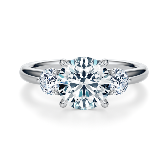 Elizabeth Three-Stone Diamond Engagement Ring Setting