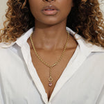 14K Yellow Gold 5.20mm Rolo Link Push Lock Necklace
