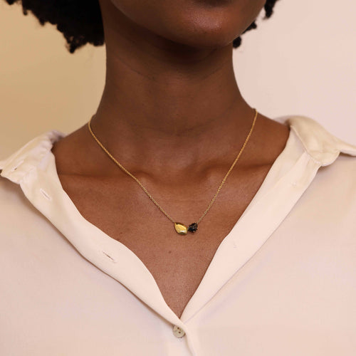 Toi Et Moi Black Diamond Necklace Image 2