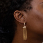 Diamond Tassel Drop Earrings