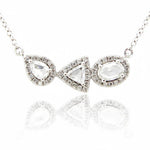 Diamond Geometric Pendant Necklace