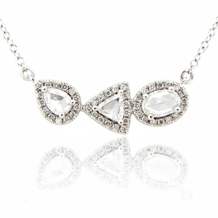 Diamond Geometric Pendant Necklace