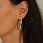Inside/Out Flip Diamond Link Earrings