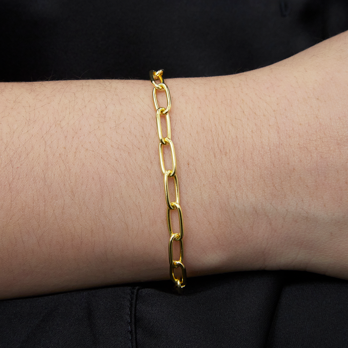 5mm Paper Clip Chain Bracelet