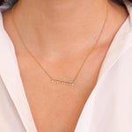Diamond Bubble Pendant Necklace