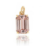 Peach Tourmaline Necklace Charm