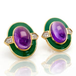 David Webb Clip On Earrings