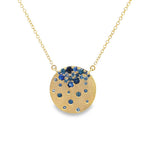 SAPPHIRE DISC NECKLACE