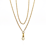Twisted Rope Chain with Dog Clip