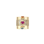 Yari “Tesoro” Nugget Charm Pendant - Multi-Shaped Gemstones