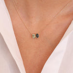 Spinel & Sapphire Toi et Moi Pendant