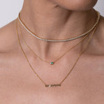 Emerald & Diamond Necklace