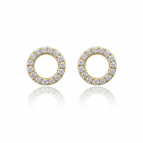 Petite Circle Stud Earrings