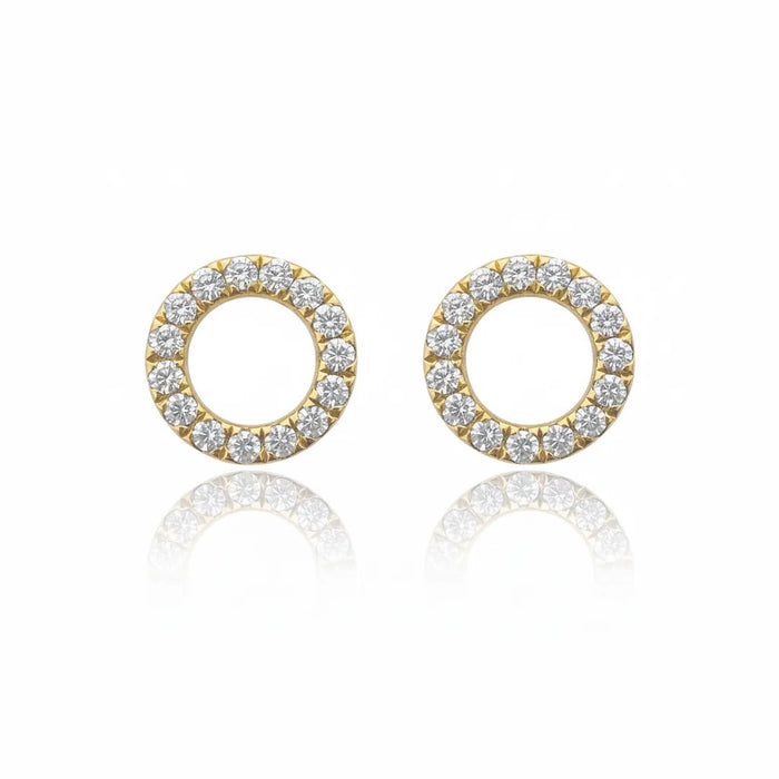 Petite Circle Stud Earrings