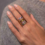 Ombre Garnets Vesta Ring