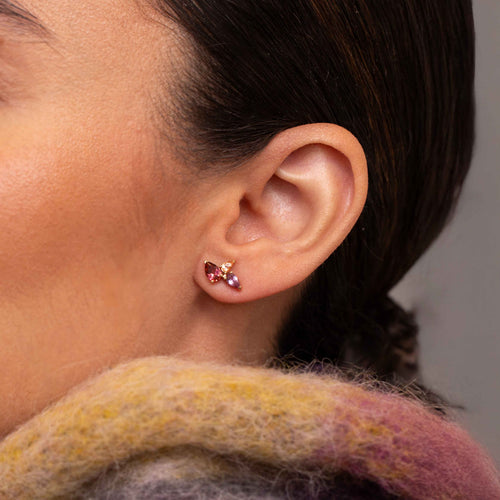 Juno Autumn Cluster Stud Earrings Image 2