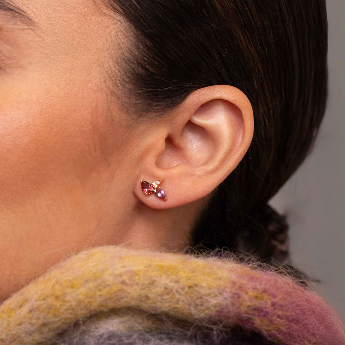 Juno Autumn Cluster Stud Earrings
