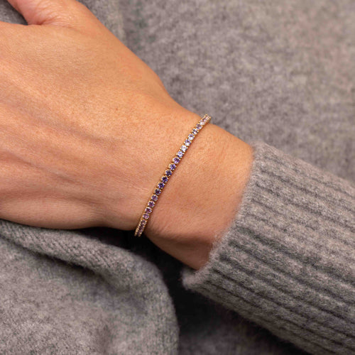 Blue and Pink Sapphire Orion Bracelet Image 2