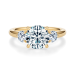 Elizabeth Three-Stone Diamond Engagement Ring Setting