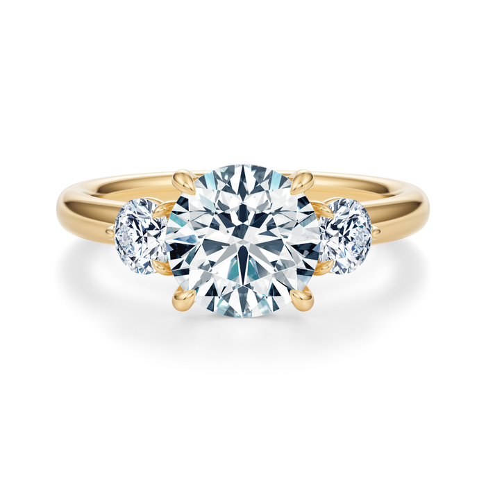 Elizabeth Three-Stone Diamond Engagement Ring Setting