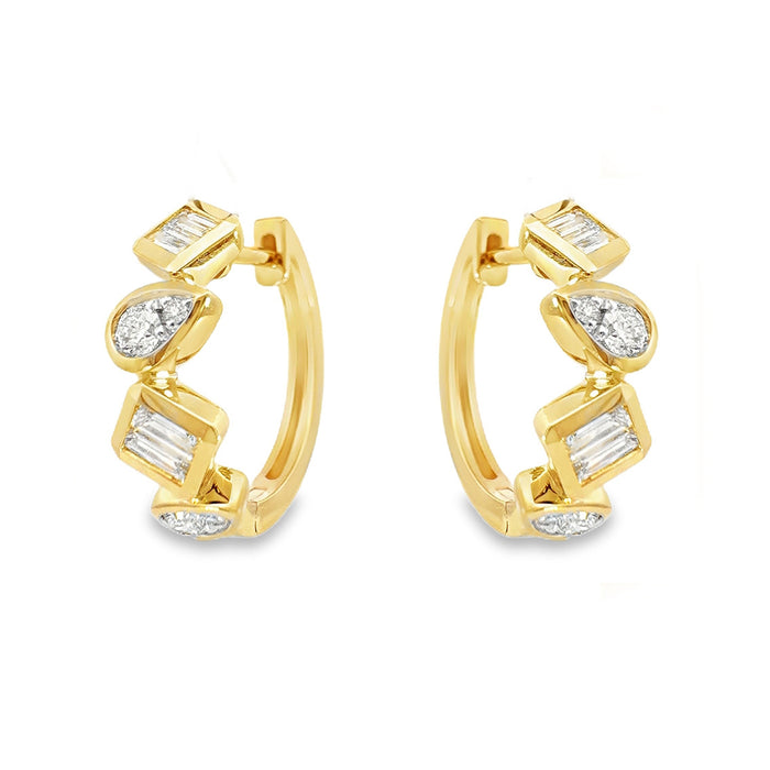 Mixed Shape Diamond Earrings