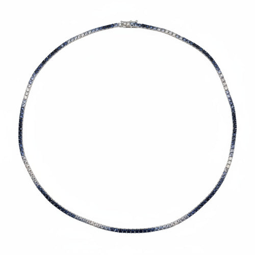 Sapphire Tennis Necklace