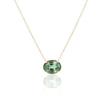 Cleo Mint Green Tourmaline Necklace Charm