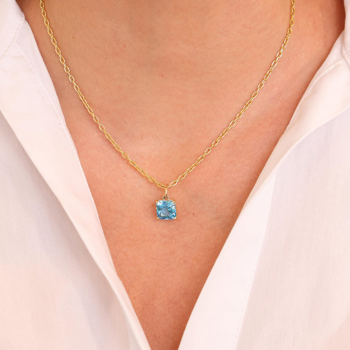 London Blue Topaz Charm
