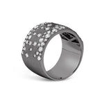 Black Finish Diamond Cigar Band