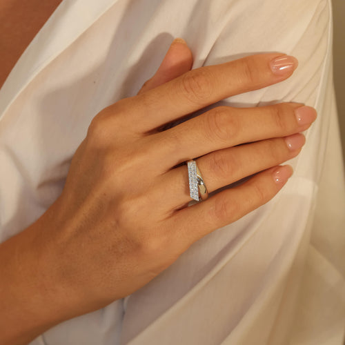 Inside/Out Diamond Flip Statement Ring Image 2