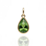 Peridot Bezel Necklace Charm