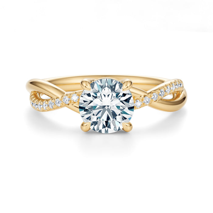 Spring Pavé Engagement Ring Setting