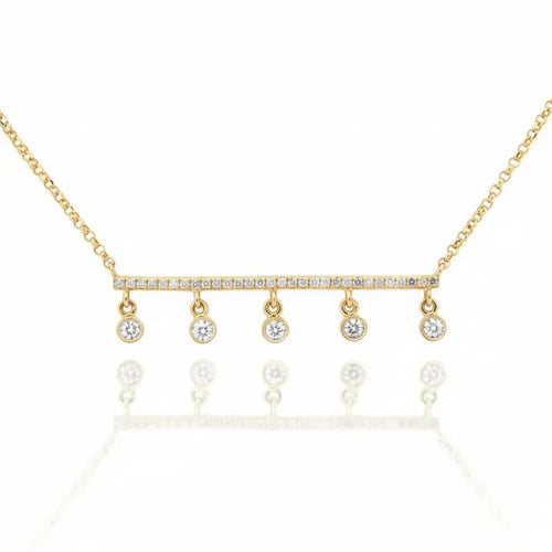 Diamond Bubble Pendant Necklace