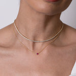 Ruby & Diamond Necklace
