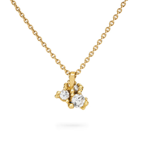 Diamond and Granule Cluster Pendant