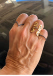 "Txirimiri" Wide Cuff Ring