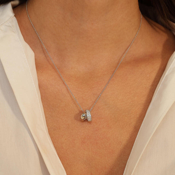 Inside/Out Flip Multi-Wear Rondel Pendant Necklace